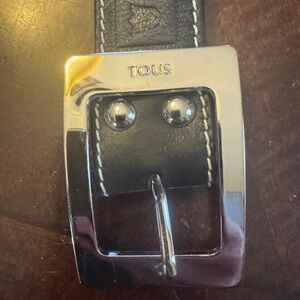 Tous Black Belt with Silver Buckle